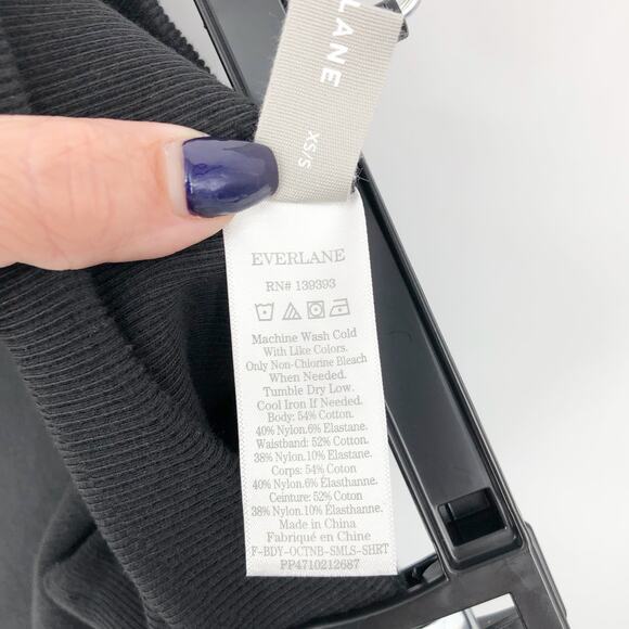 EVERLANE Womens Seamless Bike Shorts Black XS S Pull-On Stretch High Rise NWT - Picture 10 of 10